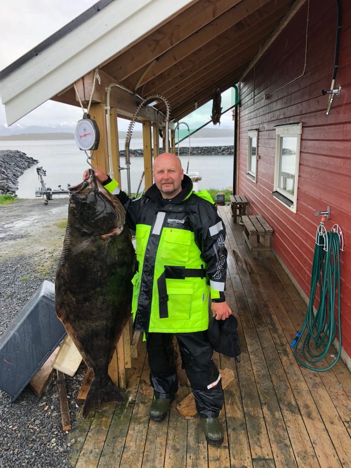 Halibut Halibut 165 cm, 45 kg