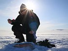 zimni lov sivenu na horskem jezere
