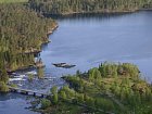 Hellebust - letecky pohled na Hellbustfossen