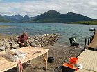 Skotsfjord - misto na cisteni ryb, molo