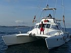 rybarsky katamaran Blue Marlin delky 11,5 m s motory 2x 100 HP