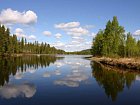 jizni Laponsko, prehradni jezero u Gaddtrask