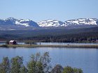 jezero Storsjo v pohori Anarisfjallet