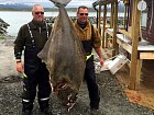halibut 68 kg, 185 cm