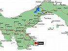 mapa Panamy s vyznacenim Pedasi na poloostrove Azuero