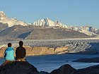 ledovec a jezero lago Argentino