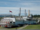 Whitehorse - kolesovy parnik Klondike na brehu Yukonu