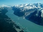 vylet letadlem z Yukonu na Aljasku k rece Alsek - hory, fjordy a ledovce