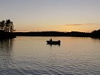 vecerni lov okounu na jezere Bjorkern