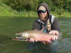 losos kisuc - coho salmon uloveny na streamer