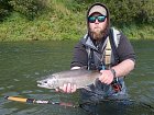 losos kisuc - coho salmon uloveny na streamer