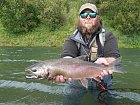 losos kisuc - coho salmon uloveny na streamer