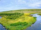 panorama stredniho toku ricky Reykjadalsa