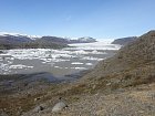 ledovec a laguna Hoffesjokull