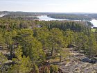 pohled z vyhlidkove platformy, kveten v Nordqvist