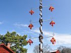 muzeum Kastelholm - "majka" resp sloup, ktery se stavi o slunovratu