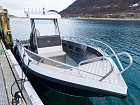 Loď Alumarin 6,3 m se zastřešeným ovládacím pultem (hard-top), echolotem-GPS a motorem 150 HP