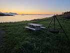 vecerni Andfjord od domku Elgsnes, 14 zari ve 20.00