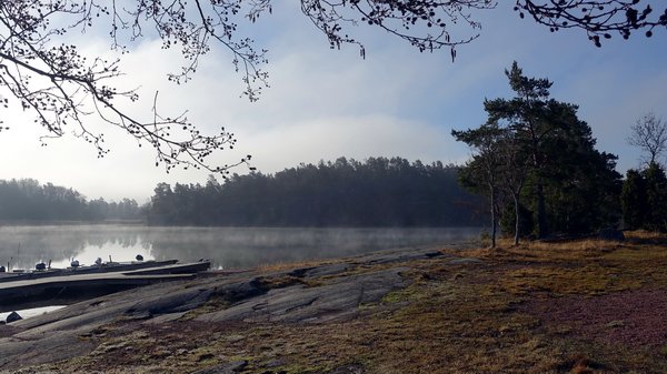 Nordqvist, kdyz slunce 28.dubna rozpustilo ranni mlhu