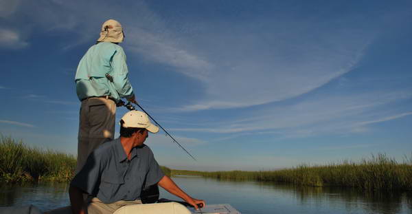 rybareni na rece Corrientes u Ibera
