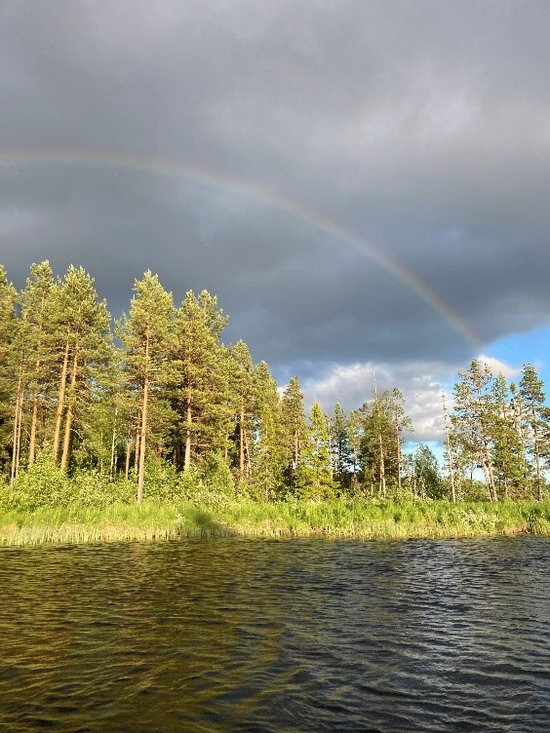 Duha nad jezerem Duha nad jezerem