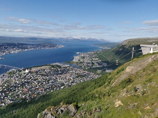 Tromso z ptačí perspektivy Tromso z ptačí perspektivy