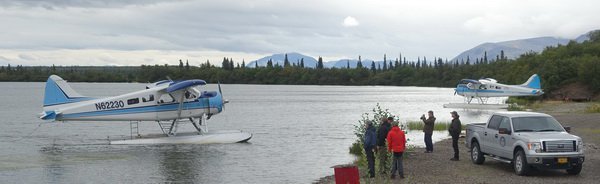odlet hydroplanem na reku Mulchatna
