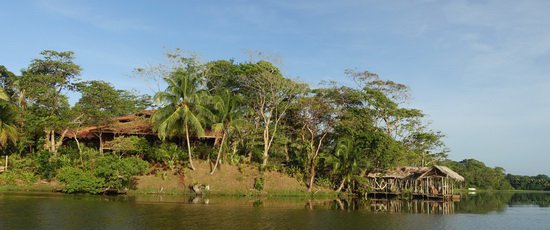 pension Rio Indio je obklopen lagunou a pralesem
