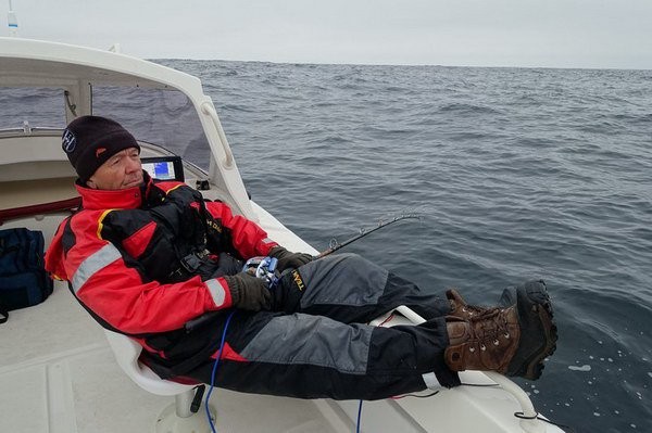 lov halibutu z lode Smartliner