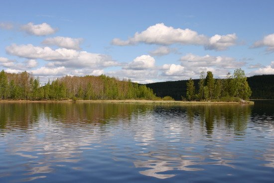 Umealven - přehradní jezero Umealven - přehradní jezero