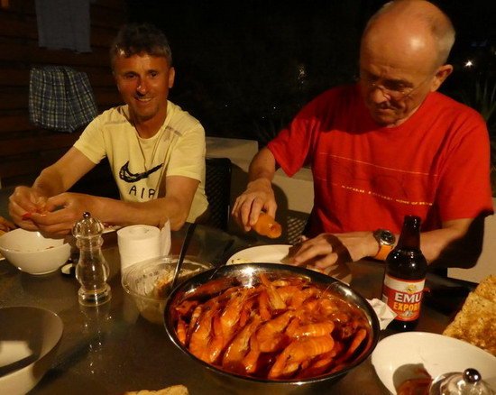 krevety a pivo - vecere na rozloucenou krevety a pivo - vecere na rozloucenou