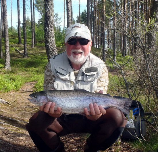 pstruh duhový délky 63 cm z Hokensas pstruh duhový délky 63 cm z Hokensas