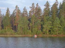 Belly-boat na jezere Nordvattnet