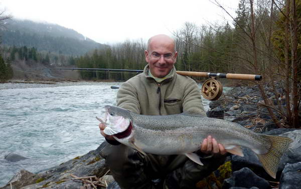 tazna forma pstruha duhoveho - steelhead, unorovy ulovek tazna forma pstruha duhoveho - steelhead, unorovy ulovek