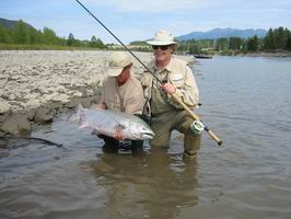 Losos královský, 21 kg, Skeena, BC. Losos královský, 21 kg, Skeena, BC.