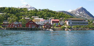 Sorheim - pohled od fjordu Sorheim - pohled od fjordu
