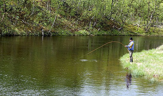 zdolavani pstruha na ricce Laiva