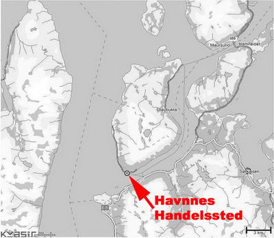 Havnnes - poloha Havnnes - poloha