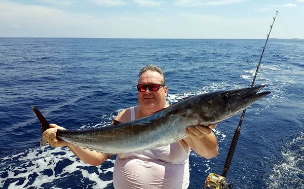makrela Solandrova - wahoo ulovena na trolling makrela Solandrova - wahoo ulovena na trolling