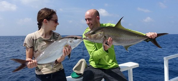 kranasi oceansti-amberjack 60 cm a 80 cm uloveni naraz na jeden jig kranasi oceansti-amberjack 60 cm a 80 cm uloveni naraz na jeden jig