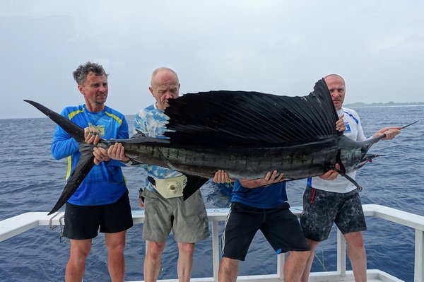 plachetnik 265 cm uloveny na trolling-povrchova nastraha