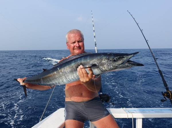 wahoo - makrela Solandrova 114 cm, ulovena na trolling wahoo - makrela Solandrova 114 cm, ulovena na trolling