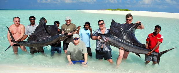 plachetnici - sailfish 255 a 230 cm uloveni na wobblery Rappala