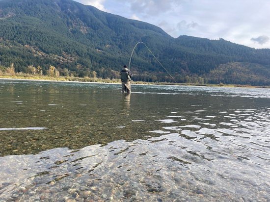 Harrison River - zdolávání lososa na mušku