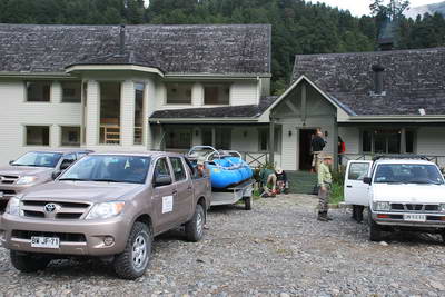 lodge Patagonian BaseCamp - odjezd na ryby