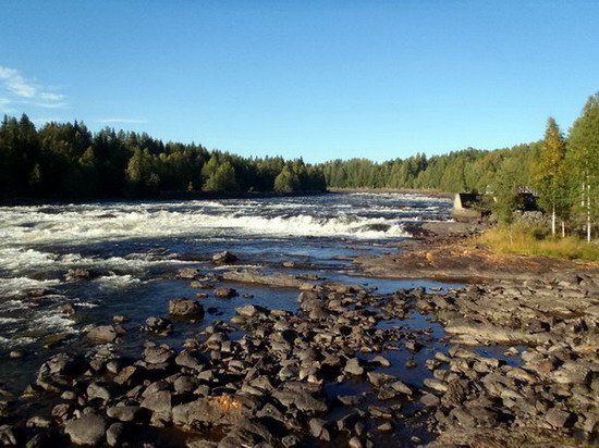 Peřej na řece Vindelälven