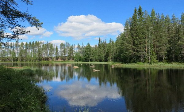 prutocne jezero na rece Gargan