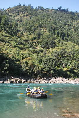 reka Saryu - rafting