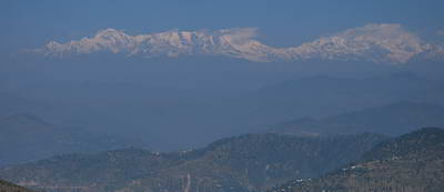 pohled na Himalaj cestou ze Saryu do Kathgodam