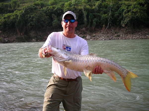 mahseer 8 kg z reky Ramganga, rijen 2010